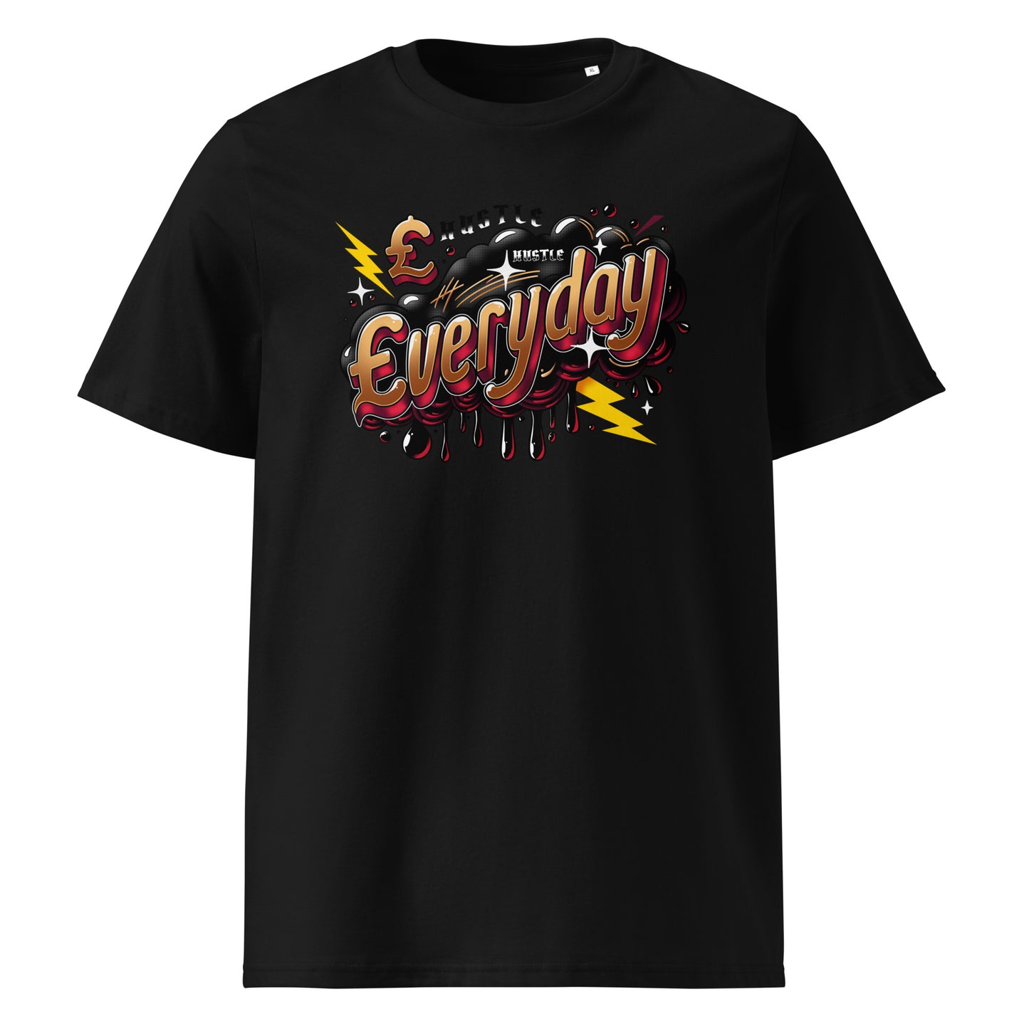 HUSTLE £VERYDAY LIGHTNING TEE