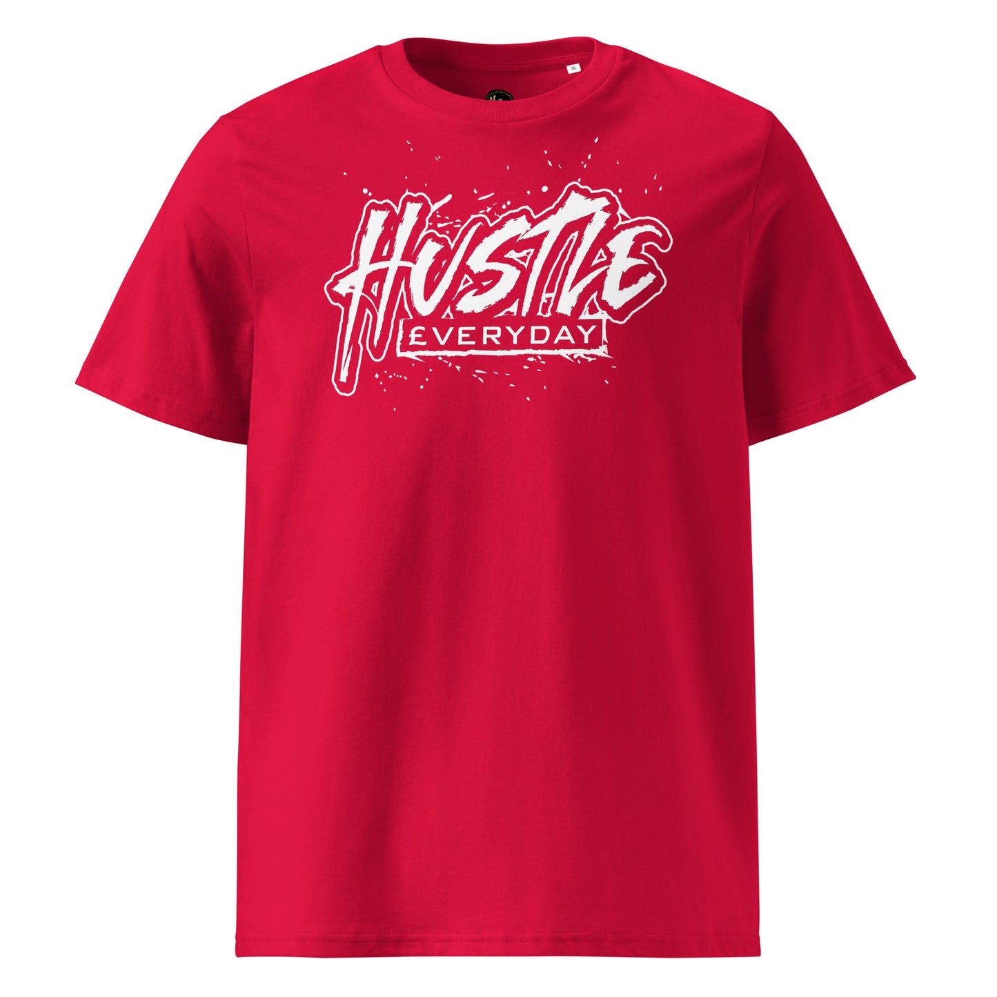 WHITE LOGO HUSTLE £VERYDAY TEE