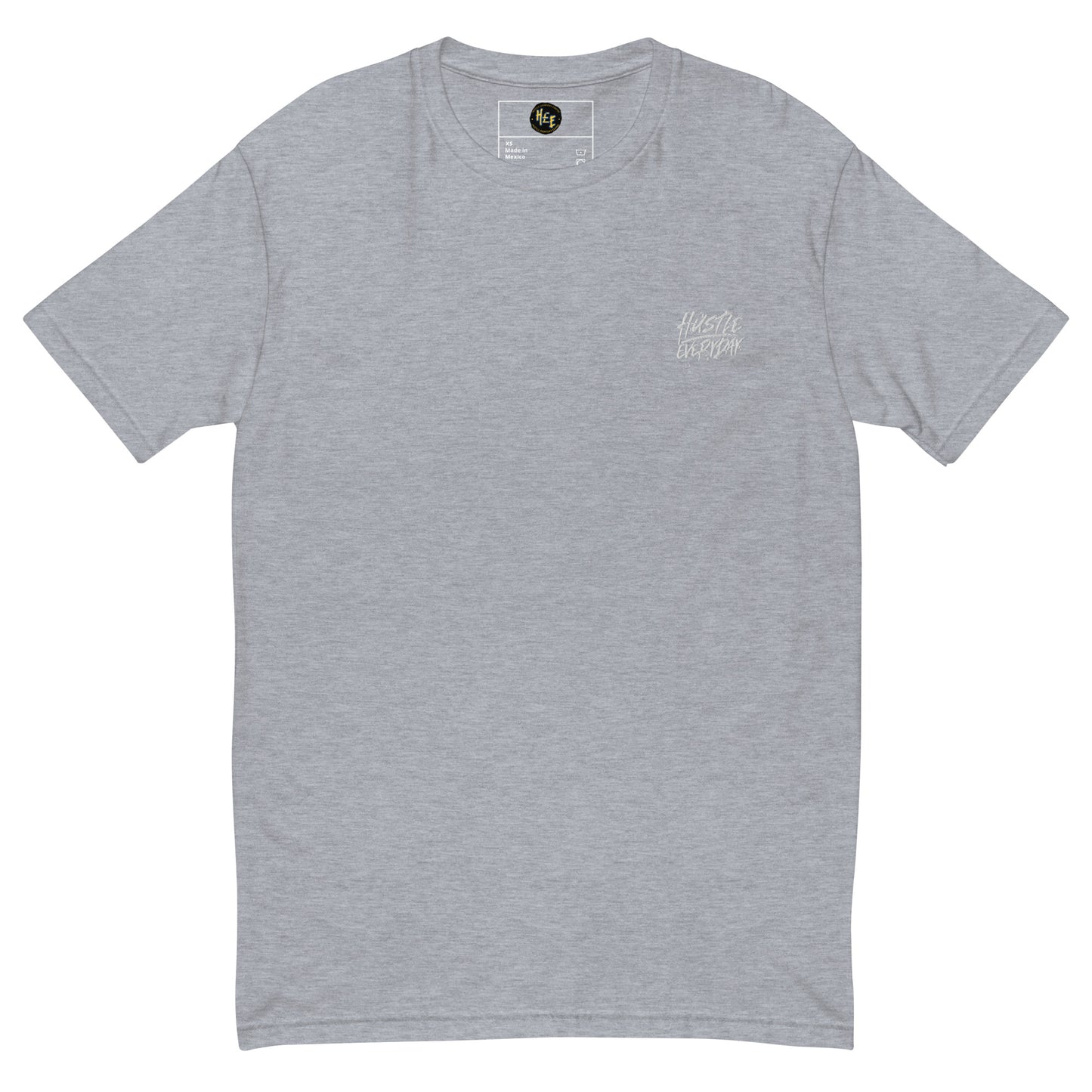 HUSTLE EVERYDAY TEE (WHITE LOGO)