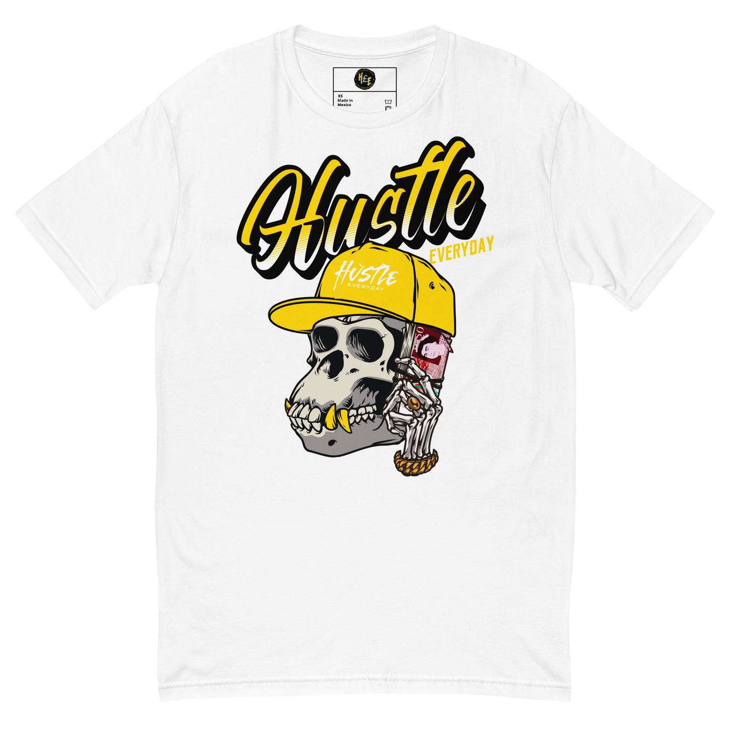 GOLD APE SKULL H.£ TEE