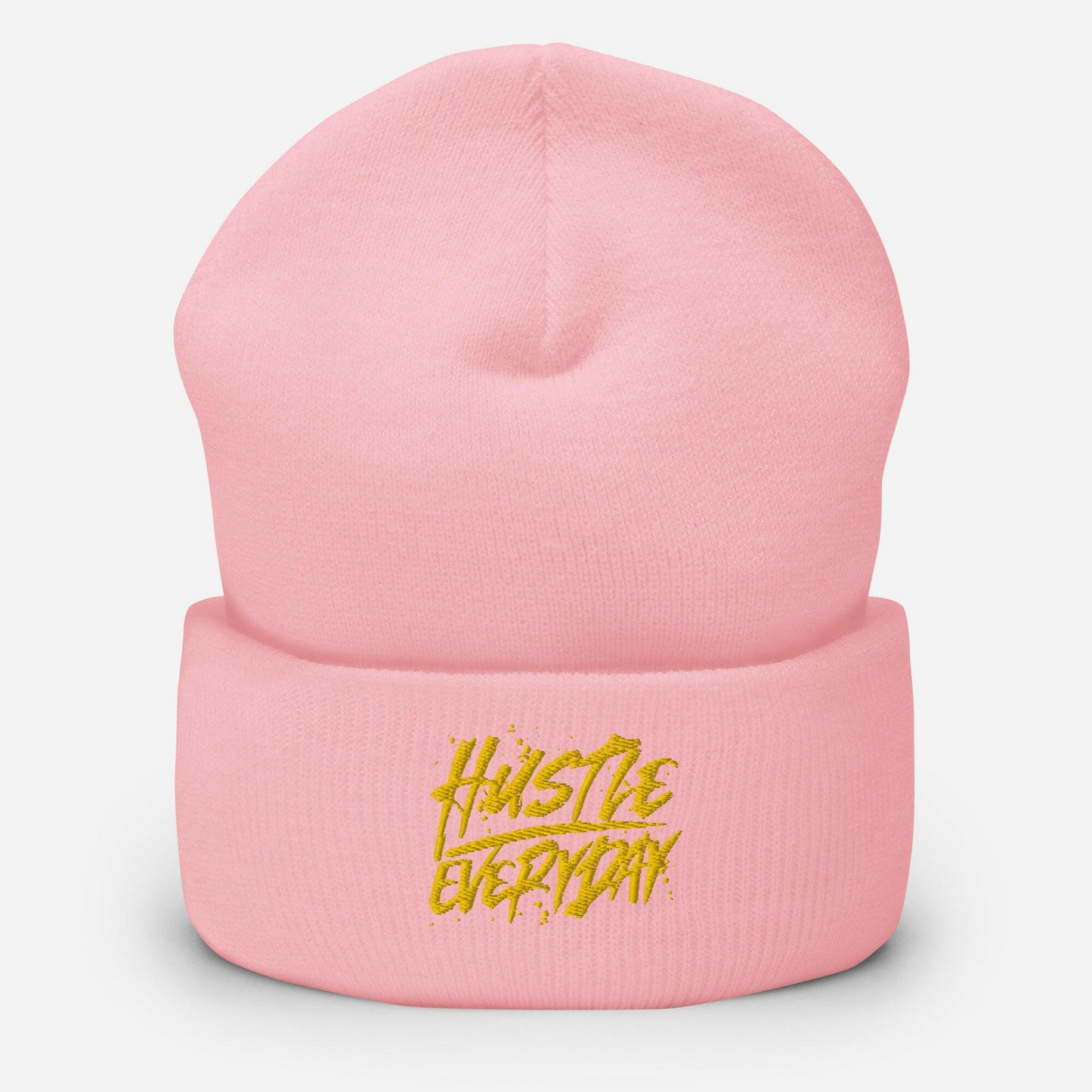 Gold Hustle Everyday Cuffed Beanie - HUSTLE £VERYDAY